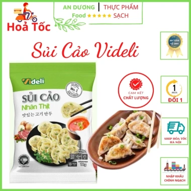 Sủi Cảo Nhân Thịt Videli 1kg - Thả Lẩu, Rán Giòn Ăn Kèm Mì Tôm Giá Chỉ 69K 2