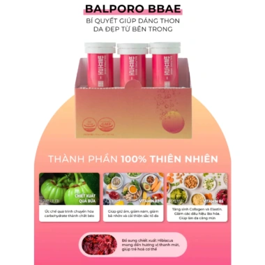 Sủi giảm cân Balporo Bbae chính hãng - Giảm mỡ, cải thiện da, giá chỉ 210.000đ 3