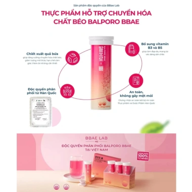 Sủi giảm cân Balporo Bbae chính hãng - Giảm mỡ, cải thiện da, giá chỉ 210.000đ 5