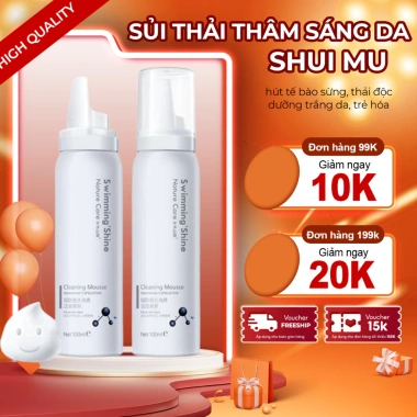 Sủi Thải Độc SHUI MU - Hút Sạch Tế Bào Sừng, Bụi Bẩn, Bọt Tẩy Tế Bào Chết, Dưỡng Da Trắng Sáng, Giá 239.000₫
