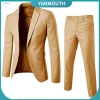 Suit Blazer Nam Dáng Ôm Trơn, Cổ Một Nút Phong Cách Hàng Ngày, Giá 668.833₫