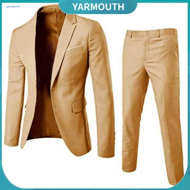 Suit Blazer Nam Dáng Ôm Trơn, Cổ Một Nút Phong Cách Hàng Ngày, Giá 668.833₫