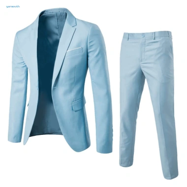 Suit Blazer Nam Dáng Ôm Trơn, Cổ Một Nút Phong Cách Hàng Ngày, Giá 668.833₫