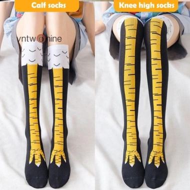 Sujian444 1 Cặp 3D Ngộ Nghĩnh Chân Gà Đầu Gối Tất Cao Cá Tính Quà Tặng NICE 2 Sujian444 1 Cặp 3D Ngộ Nghĩnh Chân Gà Đầu Gối Tất Cao Cá Tính Quà Tặng NICE 2