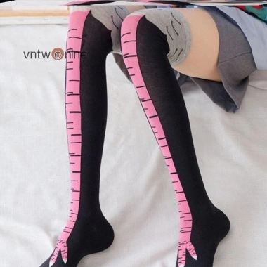 Sujian444 1 Cặp 3D Ngộ Nghĩnh Chân Gà Đầu Gối Tất Cao Cá Tính Quà Tặng NICE 7 Sujian444 1 Cặp 3D Ngộ Nghĩnh Chân Gà Đầu Gối Tất Cao Cá Tính Quà Tặng NICE 7