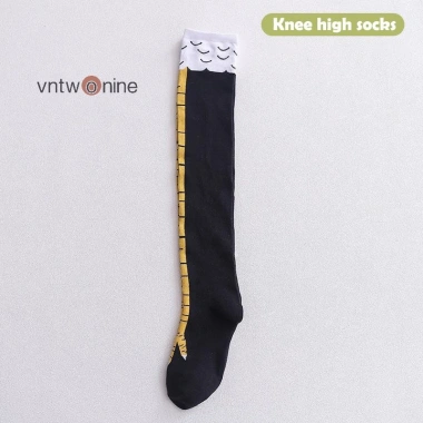 Sujian444 1 Cặp 3D Ngộ Nghĩnh Chân Gà Đầu Gối Tất Cao Cá Tính Quà Tặng NICE