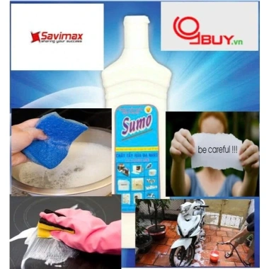 SUMO Kem Tẩy Đa Năng 350-700g - Siêu Mạnh, Không Độc Hại, Tẩy Ố Vàng An Toàn Cho Gia Đình Giá 35.000đ