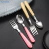 Sun 2 Cái Bộ Muỗng Di Động Thép Không Gỉ, Hộp Ăn Uống Trẻ Em, Đồ Du Lịch VN 3