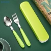 Sun 2 Cái Bộ Muỗng Di Động Thép Không Gỉ, Hộp Ăn Uống Trẻ Em, Đồ Du Lịch VN 6