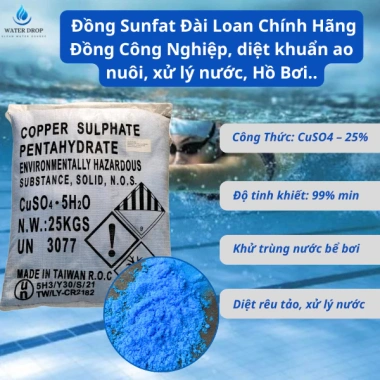 Sunfat CuSO4 Đài Loan Công Nghiệp 1-5kg Xử Nước, Diệt Khuẩn Ao Nuôi, Hồ Bơi 190k Sunfat CuSO4 Đài Loan Công Nghiệp 1-5kg Xử Nước, Diệt Khuẩn Ao Nuôi, Hồ Bơi 190k