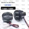 Sừng ba bánh HYCEO 2in1 nhựa LED 48V-60V, đảo chiều, giọng nói - phụ kiện xe đạp điện