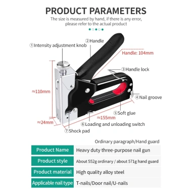 Súng bấm ghim MONQIQI công suất lớn đa chức năng kèm hộp ghim 600/800 Giá 43.022 VND 6 Súng bấm ghim MONQIQI công suất lớn đa chức năng kèm hộp ghim 600/800 Giá 43.022 VND 6