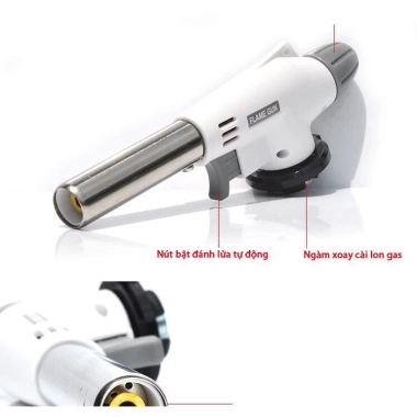 Súng Khò Gas Điện Tử Cầm Tay Mini Trắng - Tiết kiệm năng lượng, giá ưu đãi 25.900 VND