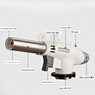 Súng Khò Gas Mini Cầm Tay Gắn Bình, Đèn Khò Nấu Ăn BBQ Đa Năng - Giá 89.000đ 3