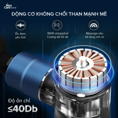 Súng Massage Cầm Tay Maxcare Max638Smart 4 Đầu 7mm, 4 Chế Độ Mát Xa - Giảm Đau Cổ Vai Bắp, Giá Ưu Đãi 1.450.000 VND