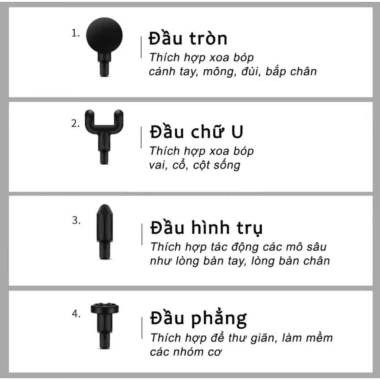 Súng massage cầm tay mini 6 cấp độ chính hãng - Giảm đau mỏi cơ, chỉ 90.000 VND