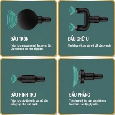Súng massage cầm tay mini 6 cấp độ chính hãng - Giảm đau mỏi cơ, chỉ 90.000 VND