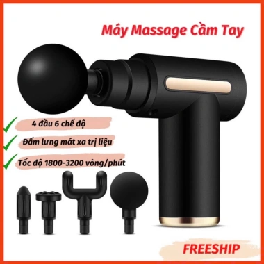 Súng massage cầm tay mini 6 cấp độ chính hãng - Giảm đau mỏi cơ, chỉ 90.000 VND