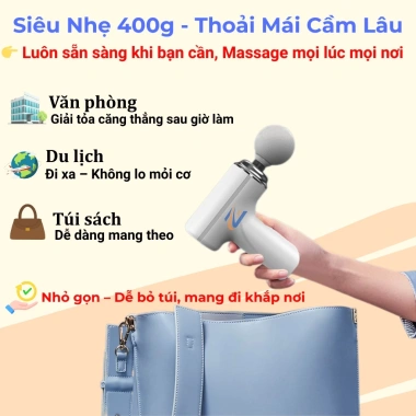 Súng massage cầm tay Zlife mini 16 đầu 99 cấp độ - Giá ưu đãi 189.000₫ 8