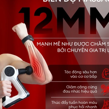 Súng massage Crenot Thunder Z6 mini - Đấm lưng cổ vai gáy, toàn thân, giảm 20%