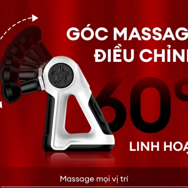 Súng massage Crenot Thunder Z6 mini - Đấm lưng cổ vai gáy, toàn thân, giảm 20%