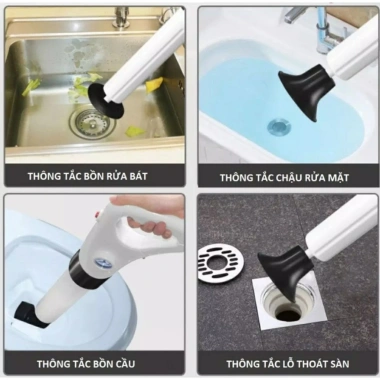 Súng Thông Tắc Bồn Cầu Cao Cấp An Toàn - Hiệu Quả Tức Thì, Giá 209.000 VNĐ 7