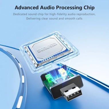SUNKANDI Hub 3.5mm USB & Type-C Bộ chia tai nghe 7.1 Mono - Card âm thanh trung thực cho PC, Laptop - Giá 89.100₫