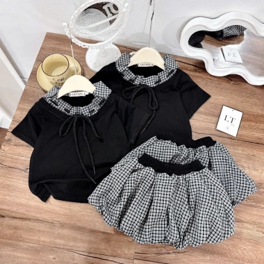Sunkids Set Áo Thun và Chân Váy Lót Trong Cho Bé Gái 10-33kg Giá Ưu Đãi 146.250đ 2