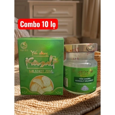 SUNNEST Combo 10 lọ yến sào 70ml - Hồi phục sức khỏe, giảm giá 179.999₫, có hộp 5