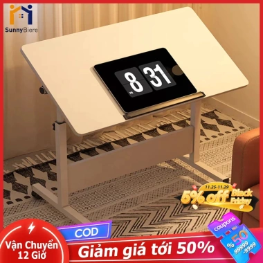 SUNNY Bàn Học Xếp Gọn Di Động 60x40x65-87cm Gấp Lại Tiết Kiệm Diện Tích Chắc Chắn Giá 269.000đ