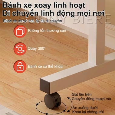 SUNNY Bàn Học Xếp Gọn Di Động 60x40x65-87cm Gấp Lại Tiết Kiệm Diện Tích Chắc Chắn Giá 269.000đ