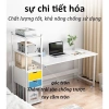 SUNNY Bàn làm việc & học nội thất, kèm giá sách, kích thước lớn, tháo lắp dễ dàng 3