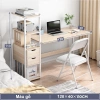 SUNNY Bàn làm việc & học nội thất, kèm giá sách, kích thước lớn, tháo lắp dễ dàng 10