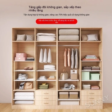 SUNNY Bàn mini tủ quần áo đa năng, hỗ trợ đồ gấp, lưu trữ gọn gàng – chỉ 79.000₫