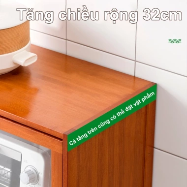 SUNNY BIERE Kệ Đựng Đồ Nhà Bếp Nhiều Tầng - Lưu Trữ Gia Vị, Bát Đĩa, Nồi Cơm Tiết Kiệm Không Gian 6