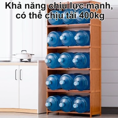 SUNNY BIERE Kệ Đựng Đồ Nhà Bếp Nhiều Tầng - Lưu Trữ Gia Vị, Bát Đĩa, Nồi Cơm Tiết Kiệm Không Gian 8