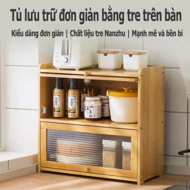 SUNNY BIERE Tủ Đa Năng Nắp Đậy Cao Cấp 1-3 Tầng - Kệ Thông Minh Giữ Đồ Nhà Bếp
