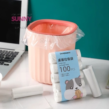 Sunny Spaces 10 cuộn 200 túi rác gia đình dày nhỏ dùng một lần Giá 35.900 VND 4