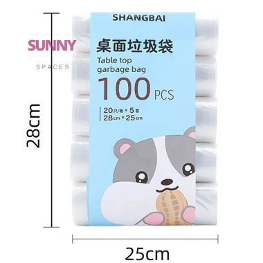 Sunny Spaces 10 cuộn 200 túi rác gia đình dày nhỏ dùng một lần Giá 35.900 VND 6