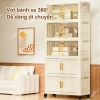 SUNNY Tủ Đựng Đồ Gấp Gọn 50‑70cm Nhựa Bánh Xe – Tiết kiệm không gian bếp, 248.000₫ 4