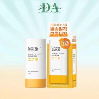 Sunstick Carezone Light Fit Velvet SPF50+ PA++++ Dạng Sáp Kiềm Dầu Chống Nắng 39g