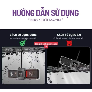 Sưởi bể cá Mayin TITAN 2.025 tự ngắt khi hết nước, tiết kiệm điện 70%, bền, an toàn cá 6