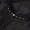 Sườn Xám Tấm Khóa Trung Hoa tay lá vàng, hạt & sợi vàng, đuôi dài, phù hợp Hanfu, giảm giá 5.9k 3