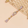 Sườn Xám Tấm Khóa Trung Hoa tay lá vàng, hạt & sợi vàng, đuôi dài, phù hợp Hanfu, giảm giá 5.9k 9