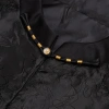 Sườn Xám Tấm Khóa Trung Hoa tay lá vàng, hạt & sợi vàng, đuôi dài, phù hợp Hanfu, giảm giá 5.9k 12