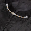 Sườn Xám Tấm Khóa Trung Hoa tay lá vàng, hạt & sợi vàng, đuôi dài, phù hợp Hanfu, giảm giá 5.9k 16