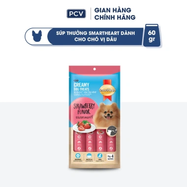 Súp thưởng chó SmartHeart 60gr 4 thanh - Nhiều vị, tặng set nón + yếm, giá 39.600 VND 4