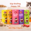 Súp Thưởng WANPY HAPPY 100 Gói 70g (5 Thanh x 14g) - Dinh Dưỡng Cho Mèo 3 Tháng, Giá 39.000₫ 2