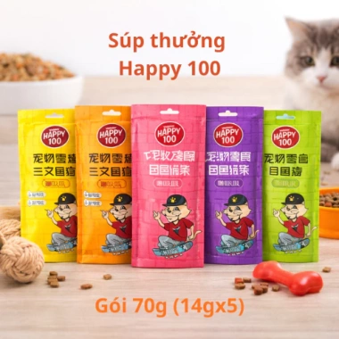 Súp Thưởng WANPY HAPPY 20 gói (5 thanh x14g) cho mèo từ 3 tháng - Giá ưu đãi 385.000₫ 4