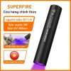 SUPERFIRE S11-H 3W LED UV USB sạc lại - Đèn đen 365nm kiểm tra nước tiểu giá 142.000₫